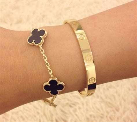 black clover bracelet cartier|cartier luxury bracelets.